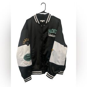 PacSun‎ Varsity Jacket Black White Letterman Style M/L